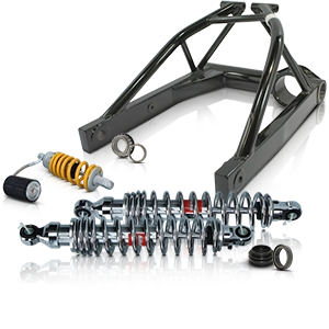 X AUTOHAUX Bobine Per Forcellone Moto In Metallo 2 Pezzi - Diametro 34x42mm, Filetto M8x1.25, Universale, Colore Verde