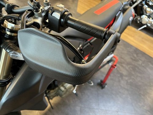 Protège-mains Carbonworld, carbone mat, convient pour Ducati