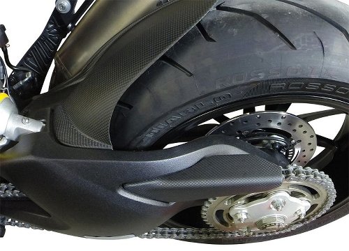 Carbonworld chain guard, carbon, matt suitable for Ducati