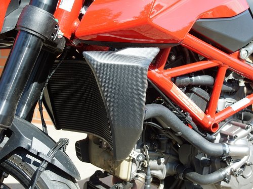 Cubre radiador Carbonworld, carbono apto para Ducati