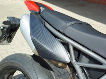 Carbonworld exhaust side cover, carbon suitable for Ducati