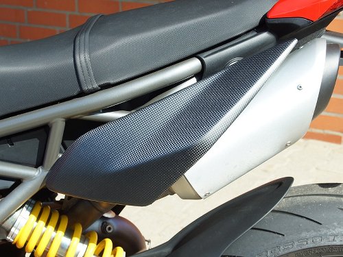 Carbonworld exhaust side cover, carbon suitable for Ducati
