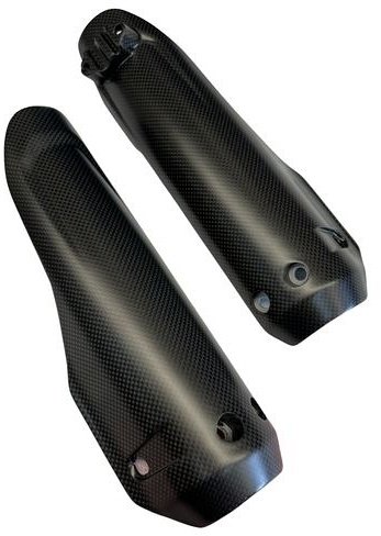 Carbonworld fork protectors, carbon suitable for Ducati 698