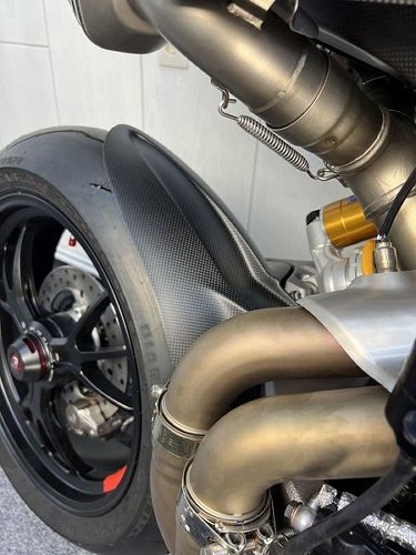 Carbonworld mudguard, rear, carbon suitable for Ducati