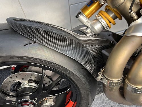 Carbonworld mudguard, rear, carbon suitable for Ducati