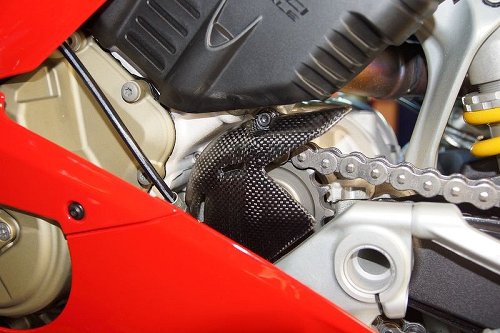 Cache pignon Carbonworld en carbone pour Ducati Panigale /