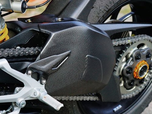 Carbonworld swingarm protection, carbon suitable for Ducati