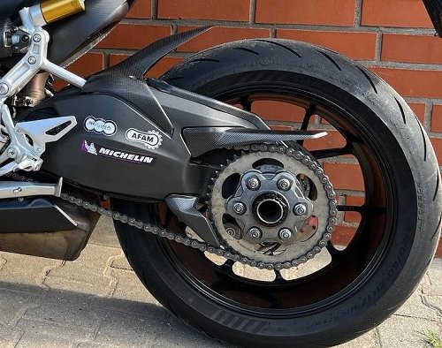 Carbonworld chain guard, bottom, carbon suitable for Ducati