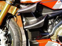 Carbonworld radiator covers, top, carbon suitable for Ducati