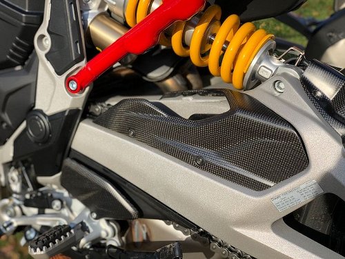 Carbonworld chain guard, front, carbon suitable for Ducati