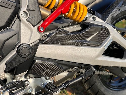 Carbonworld chain guard, front, carbon suitable for Ducati