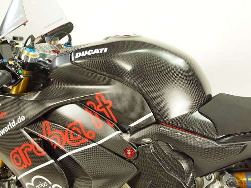 Copri serbatoio Carbonworld completo in carbonio Ducati