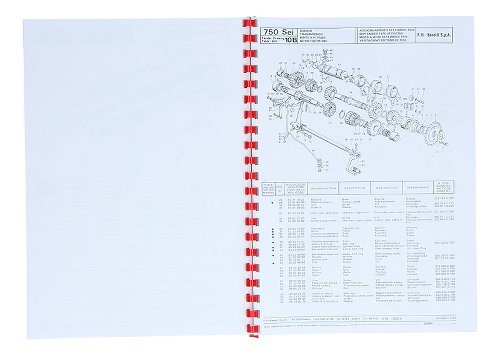 Benelli Ersatzteilkatalog - 750 SEI ab 1974