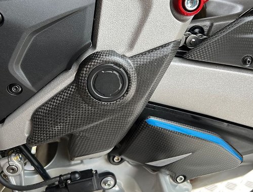 Carbonworld frame caps, bottom, carbon suitable for Ducati