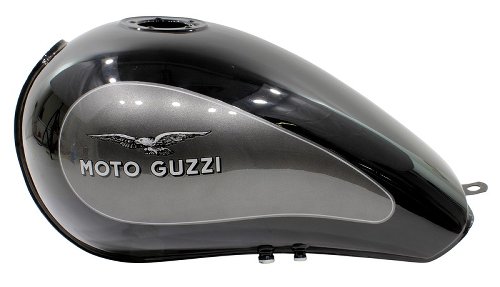 Moto Guzzi Fuel tank, grey/black (with paint flaws) - 1100