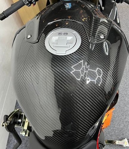 Coperchio serbatoio Carbonworld, carbonio adatto per BMW S /