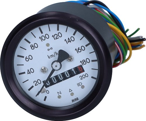 MMB Speedometer 48mm electronic black 0-200 km/h