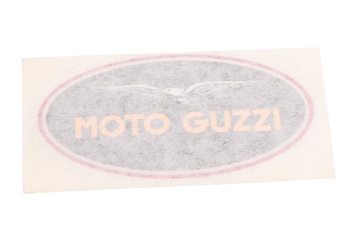 Tankaufkleber Moto Guzzi, schwarz/rot, rechts