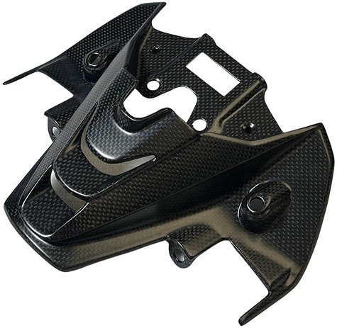 Carbonworld Lower lamp cover, carbon suitable for Ducati