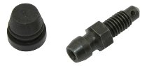 Breather nipple 04/05 M6, 15mm, black, with rubber cap
