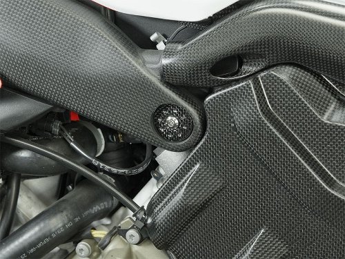 Bouchon de cadre Carbonworld, en carbone, mat pour Ducati