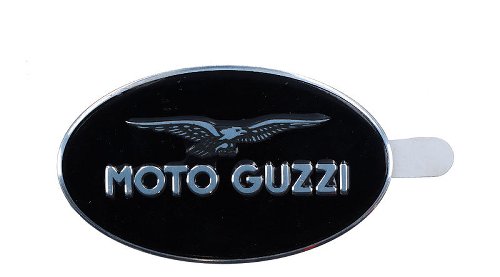 Moto Guzzi Kofferemblem 3x5cm, schwarz, selbstklebend