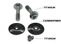 Tapón de cuadro Carbonworld, delantero, carbono, brillante