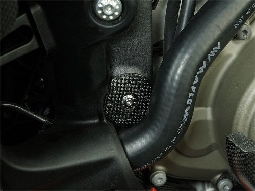 Tapón de cuadro Carbonworld, delantero, carbono, mate