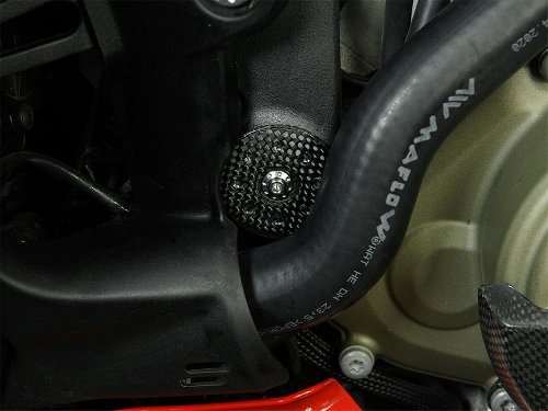 Tapón de cuadro Carbonworld, delantero, carbono, mate