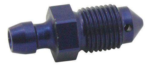 Bleeder screw Ergal blue 08/P4 30/34 M10, 15mm