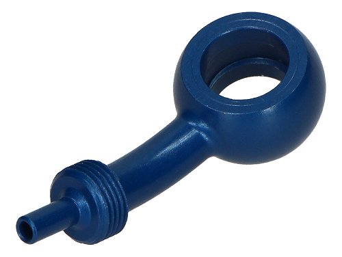 B&H ring connection 25° Ergal, blue