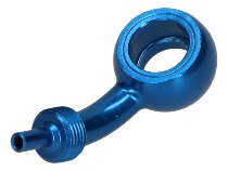 B&H adaptador de tubo de freno anillo 45° Ergal, azul