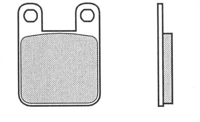 Brembo Brake pad kit carbon ceramic - Aprilia, Cagiva,