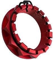 Carbonworld rear wheel nut, red, large axle suitable for