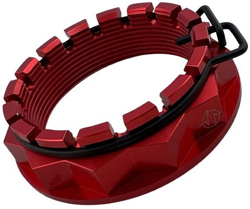Carbonworld rear wheel nut, red, large axle suitable for