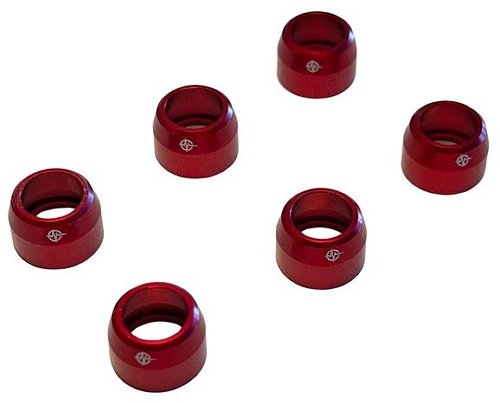 Carbonworld Ducati caps rouge pour caoutchouc d'aération