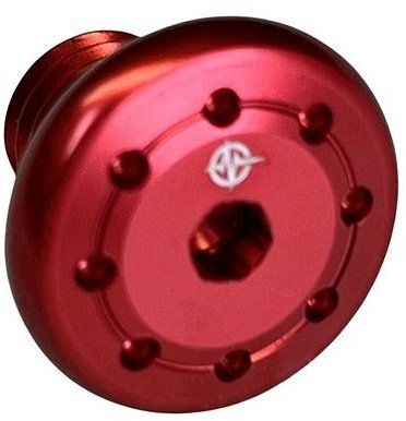 Carbonworld cover screws, passenger pegs, red, 4 pieces
