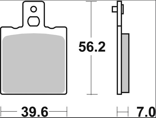 Plaquette de frein Brembo 05 07BB0106 carbone céramique