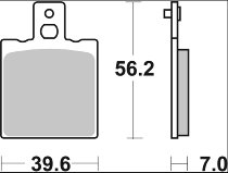 Plaquette de frein Brembo 05 07BB0106 carbone céramique