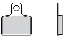 Brembo brake pad 07GR48SX Sinter