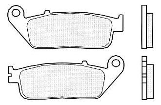 Brembo Pastillas del freno Honda - Carbono, Cerámica