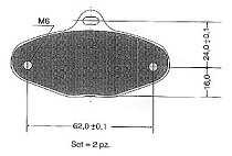 Kart Bremsbelag Red Baron  10,0mm