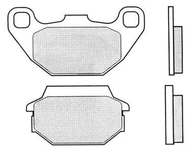 Brembo Brake pad kit carbon ceramic - Kymco, Laverda, SYM