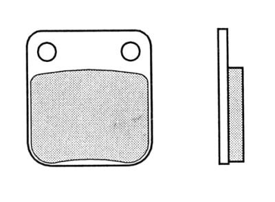 Brembo Brake pad kit carbon ceramic - Daelim, Honda, Sachs