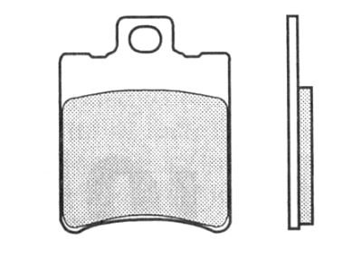 Brembo Brake pad kit carbon ceramic - Daelim, Peugeot, SYM,