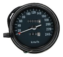 Ducati Speedometer 0-240 km/h, anthracite - 500, 600 Pantah,