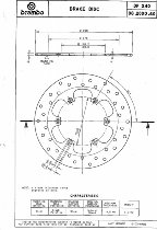 Bremsscheibe 240mm Benelli Tornado ´02-, hinten