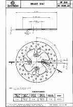 Bremsscheibe 220mm Scooter MBK/YAM, Inox