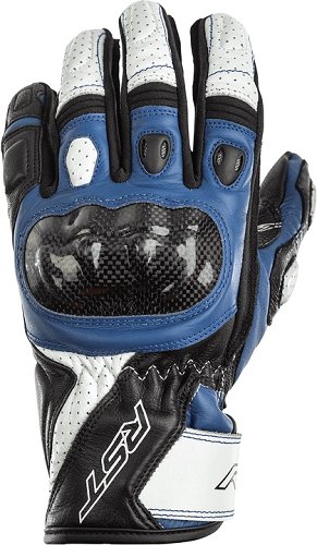 RST Stunt 3 CE Gloves - Black/Blue Size 10