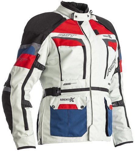 RST Adventure-X CE Textil Veste Ice/Blau/Rot Größe XS Damen